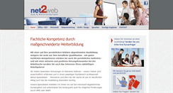 Desktop Screenshot of net2web.at